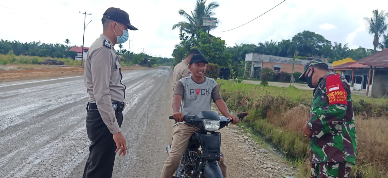 Antisipasi Covid-19, Polsubsektor Pelalawan Gencarkan Operasi Yustisi