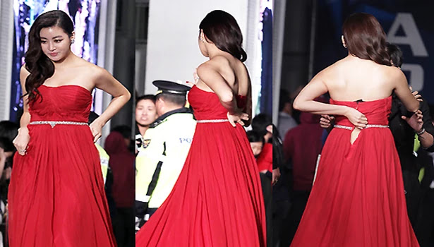 Insiden di Karpet Merah Artis Korea, Terjatuh dan Gaun Melorot