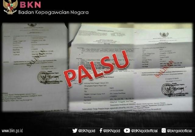 Hati-hati banyak SK CPNS palsu