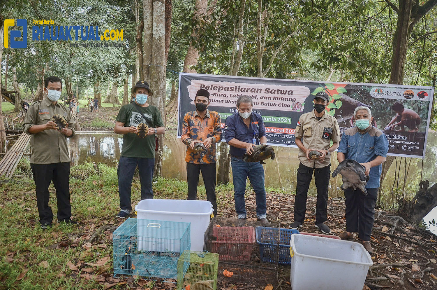 Pelepasliaran Satwa Liar dan Dilindungi di Kawasan Konservasi Alam Riau
