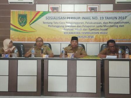 Pemkab Inhil Sosialisasikan Perbup Nomor 19 Tahun 2017 dan Permendagri Tentang Hibah dan Bansos