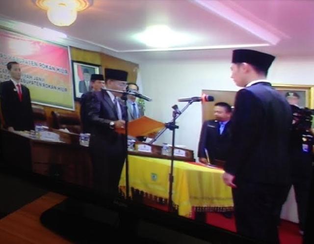 Imam Suroso Resmi Menjadi Wakil Rakyat Rohil