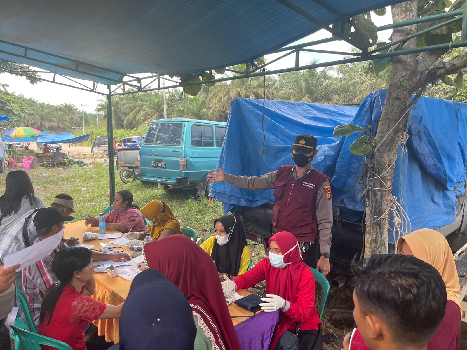 Polsek Langgam Sediakan Undian Berhadiah Bagi Warga yang Ikut Vaksinasi