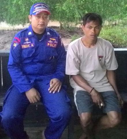 Sat Polair Polres Inhil Telah Menemukan Satu Korban Laka Laut