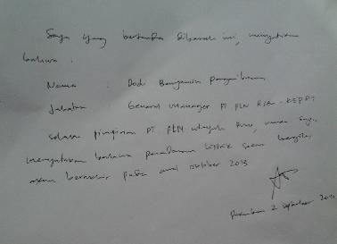 Setelah Didemo Mahasiswa, GM PLN Riau Teken MoU Tidak Ada Lagi Pemadaman