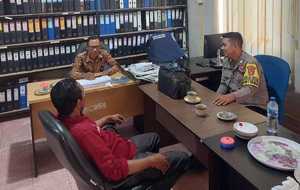 Bhabinkamtibmas Desa Pematang Duku Gelar Cooling System Pascapilkada 2024