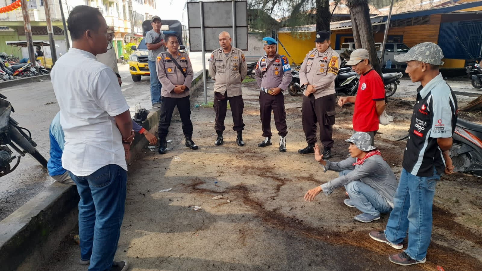 Dengar Keluhan Buruh di Pelabuhan Pelindo, Polsek Bengkalis Akan Carikan Solusi