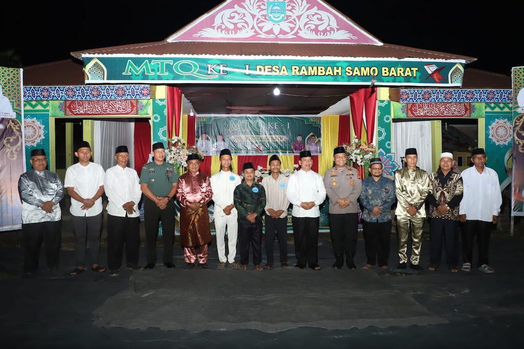 MTQ Perdana di Desa Rambah Samo Barat Diresmikan Wakil Bupati Rohul