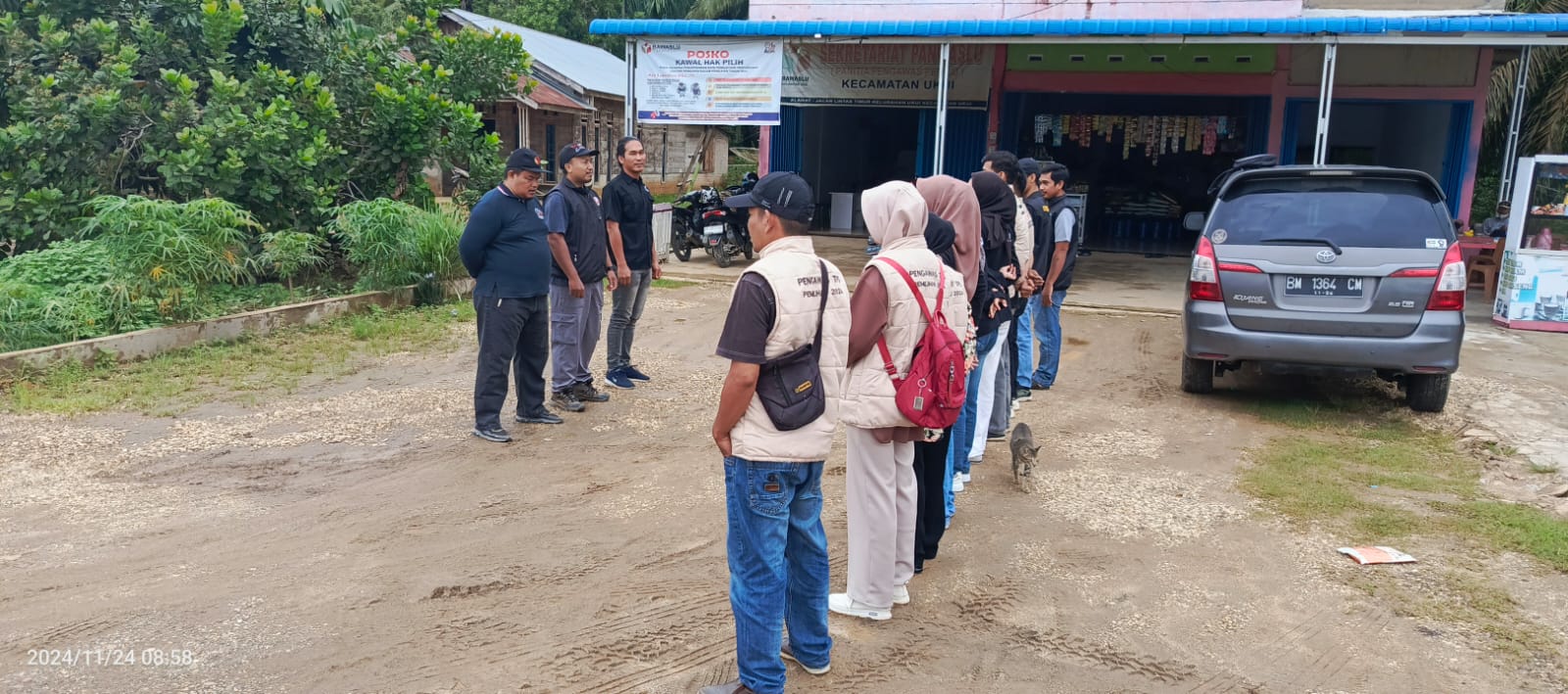 Polsek Ukui Cek Kesiapan Gudang Logistik dan Penertiban APK Pilkada