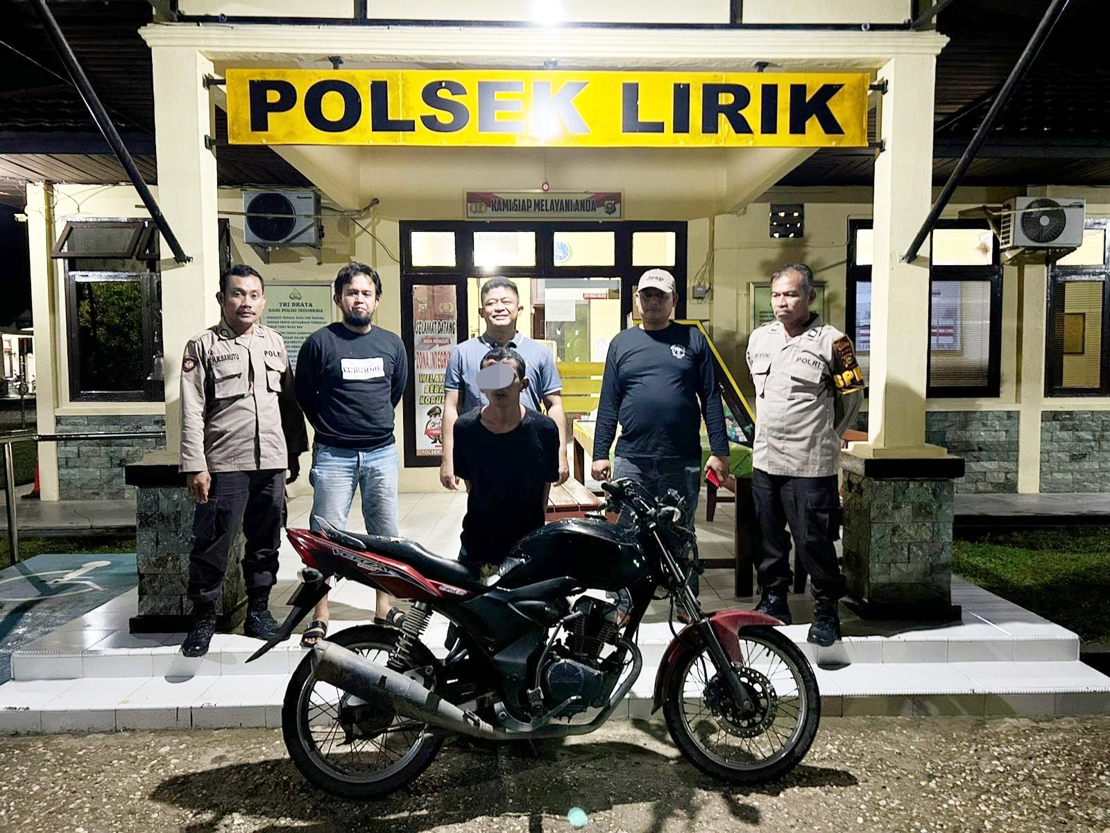 Tak Sampai 24 Jam, Polsek Lirik Kembali Ringkus Residivis Curanmor