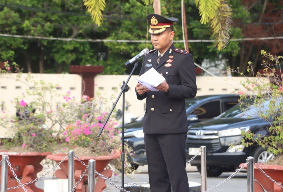 Upacara Hari Pahlawan, Kompol Rizki Imbau Pilkada Damai