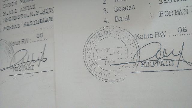 Diduga Oknum Lurah Keluarkan SKGR Ganda
