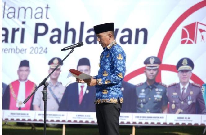 Pemkab Kuantan Singingi Gelar Upacara dan Ziarah Khidmat Peringati Hari Pahlawan 2024