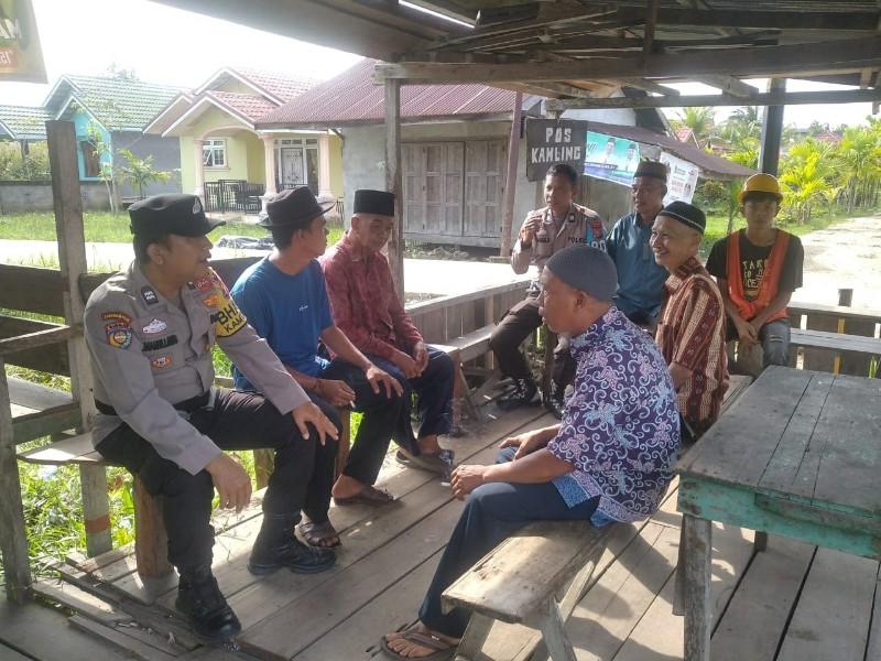 Polsek Batang Tuaka Ajak Warga Sungai Piring Sukseskan Pilkada 2024 Tanpa Golput