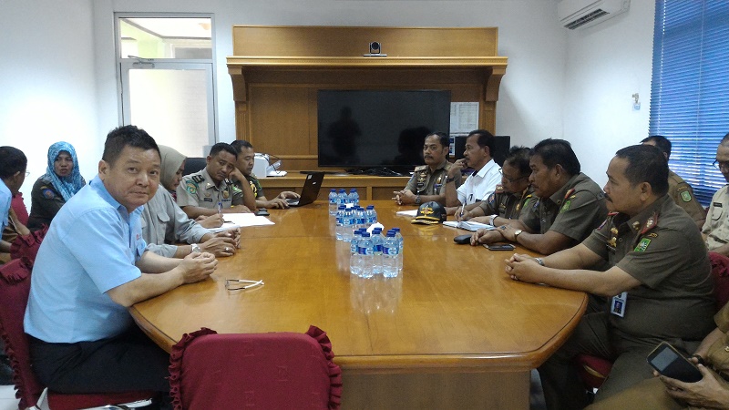 Satpol PP Riau Data Dua Ratus Lebih Alat Berat IKPP