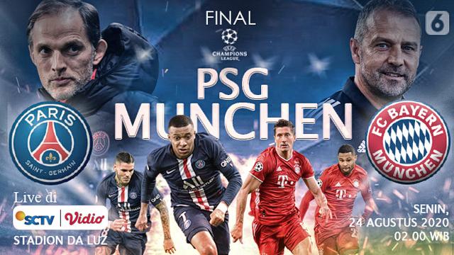 Berikut Jadwal Final Liga Champions: PSG Lawan Bayern Munich