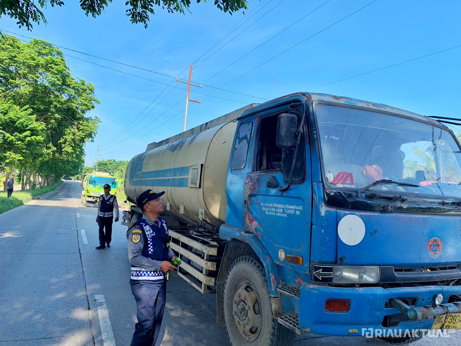 Dishub Riau Tilang 233 Truk saat Gakkum Penumbar di Dumai, Sempat Terjadi Gesekan dengan Sopir