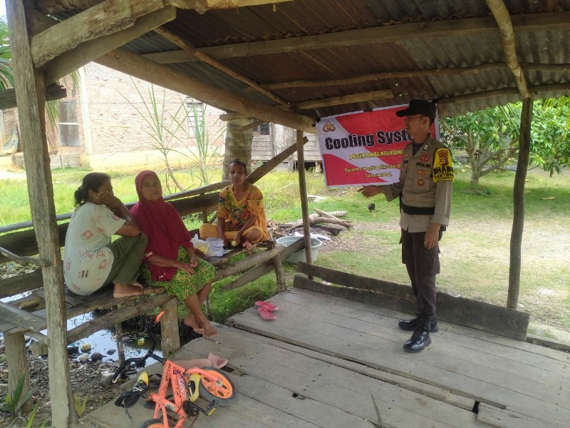 Polsek Rimba Melintang Gelar Sambang Warga untuk Cooling System Menuju Pemilu Damai 2024