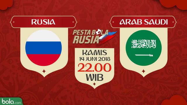 Jadwal Piala Dunia 2018 Malam Ini, Siaran Langsung Laga Perdana