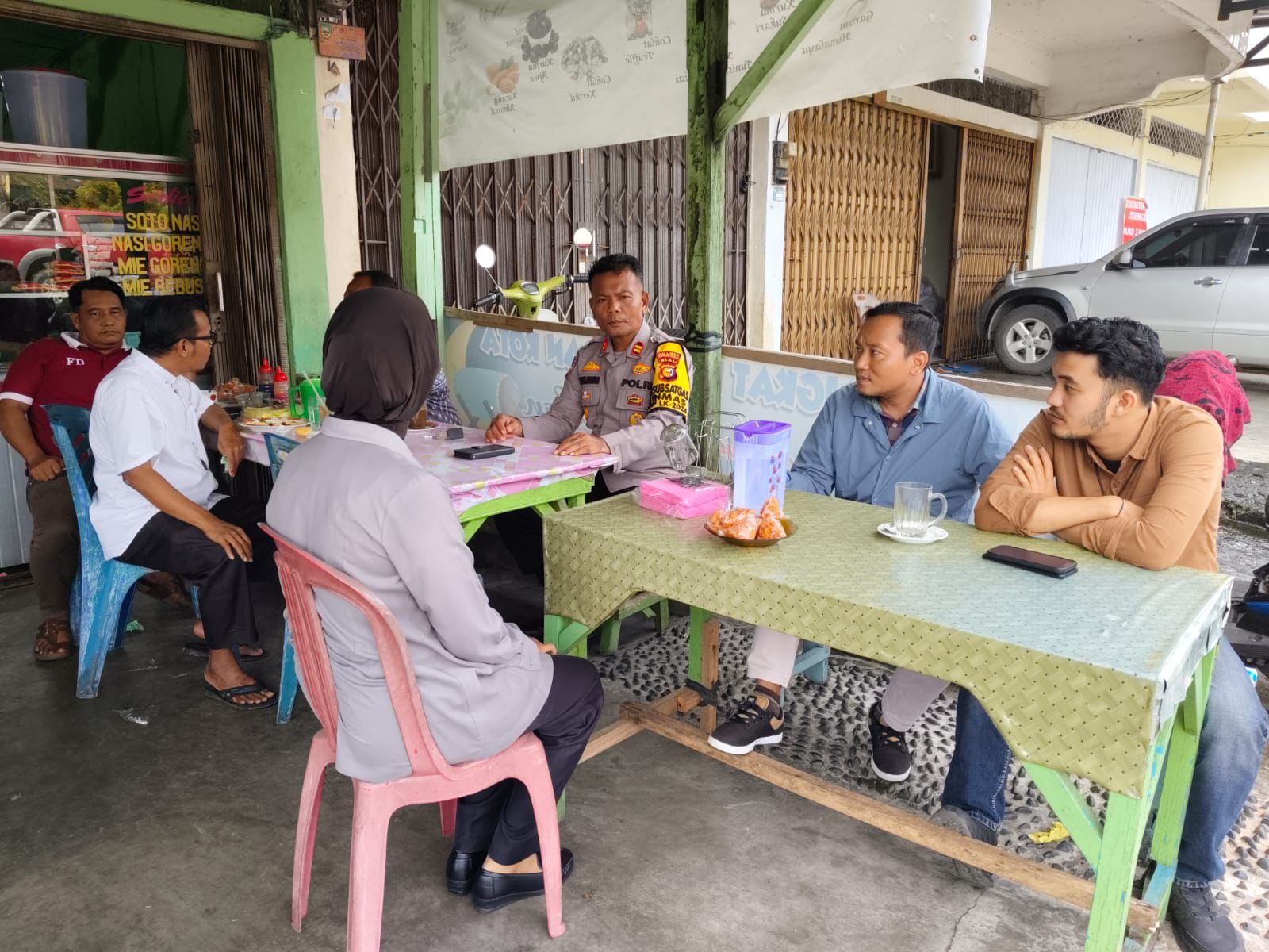 Polres Rokan Hulu Laksanakan Cooling System di Pasar Lama untuk Wujudkan Pilkada Damai
