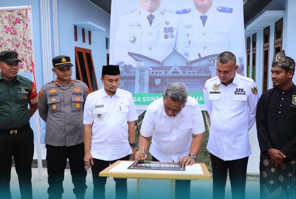 Bupati Rohul Resmikan Gedung Koperasi Merah Putih di Desa Sontang, Dorong Penguatan Ekonomi Kerakyatan
