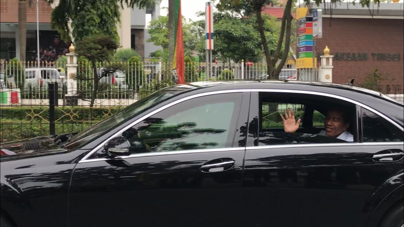 Mendarat di Pekanbaru, RSUD Arifin Achmad Jadi Kunjungan Pertama Presiden Jokowi