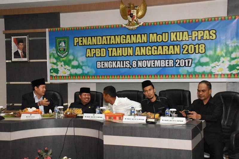 Meski Beda Warna, Empat Unsur Pimpinan DPRD Bengkalis Tetap Satu Visi