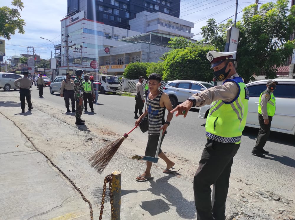 Didominasi Tak Pakai Masker, Pemburu Teking Covid 19 Tindak 12 Pelangar