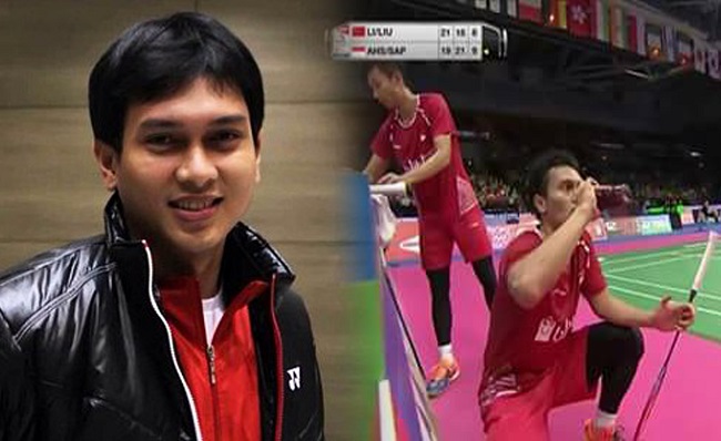 Viral! Atlet Bulutangkis Indonesia Minum Duduk dan Menutup Aurat di Kejuaraan Dunia 2017