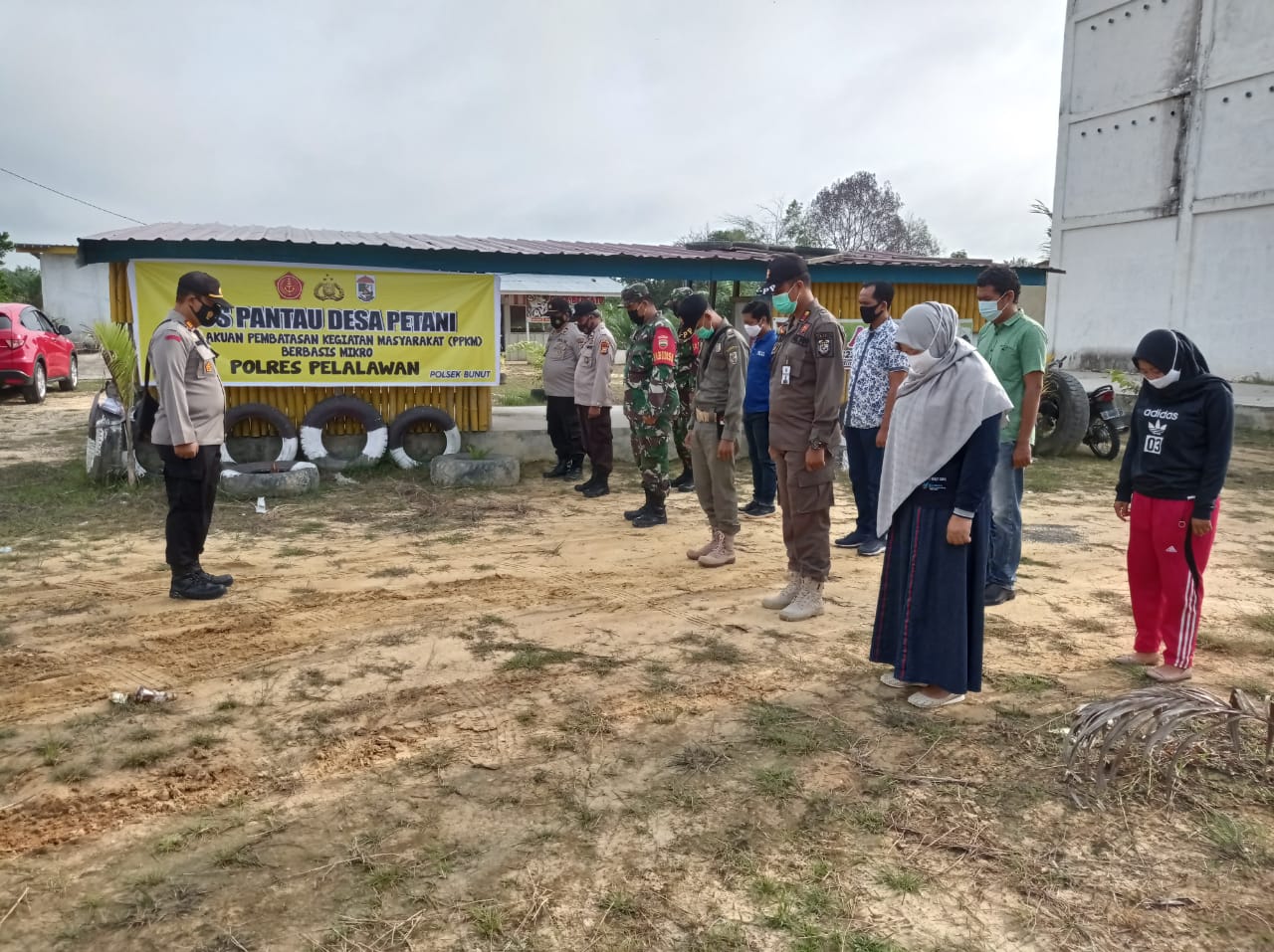 Polsek Bunut Dirikan Pos PPKM