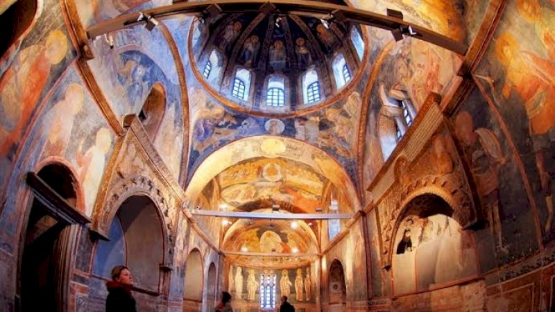 Penampakan Interior Museum Kariye yang Kembali Diubah Erdogan Menjadi Masjid