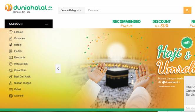 Muslim Tanah Air Bisa Belanja Serba Halal di E-Commerce Ini
