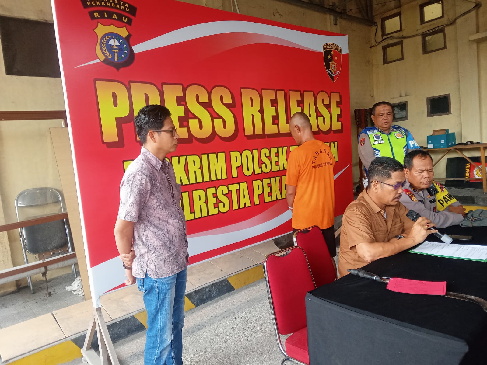 Polsek Tampan Tangkap Pelaku Pungli Bersenjata Tajam