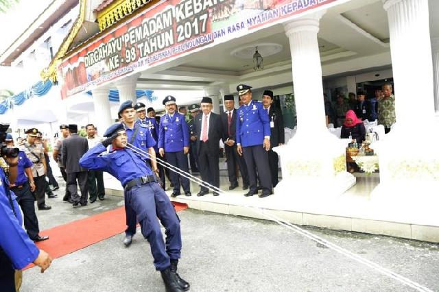 Hadiri HUT 98 Damkar 2017, ini Kata Gubernur Riau