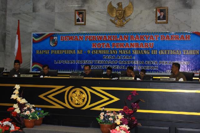 Perda Sampah Kota Pekanbaru Disahkan Lewat Paripurna