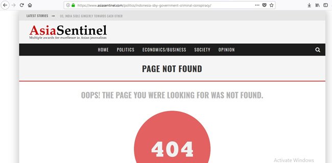 Artikel SBY Cuci Uang Century Mendadak Hilang, Kok Gitu !