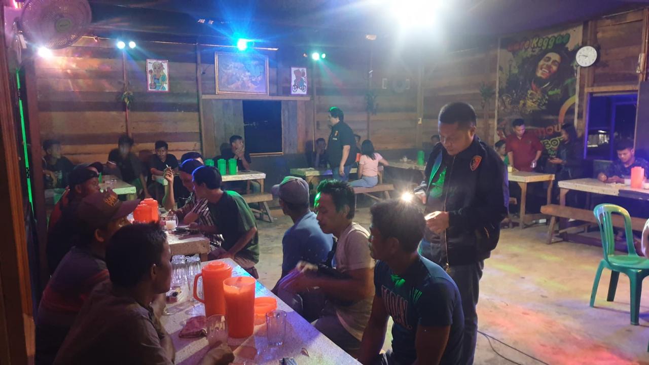 Jaga Kamtibmas Pilkada, Satreskrim Pelalawan Lakukan Patroli Malam