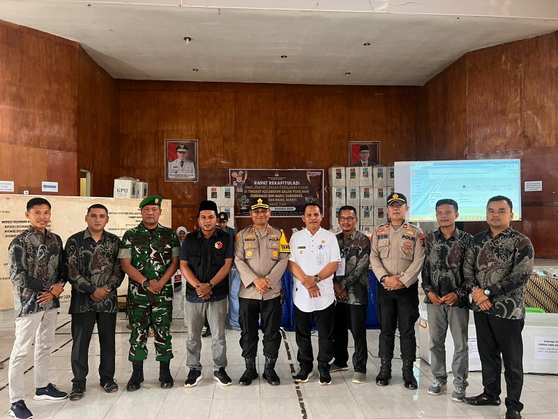 Kapolres Kuansing Pastikan Rapat Pleno Rekapitulasi Pilkada 2024 di Kecamatan Inuman Berjalan Lancar