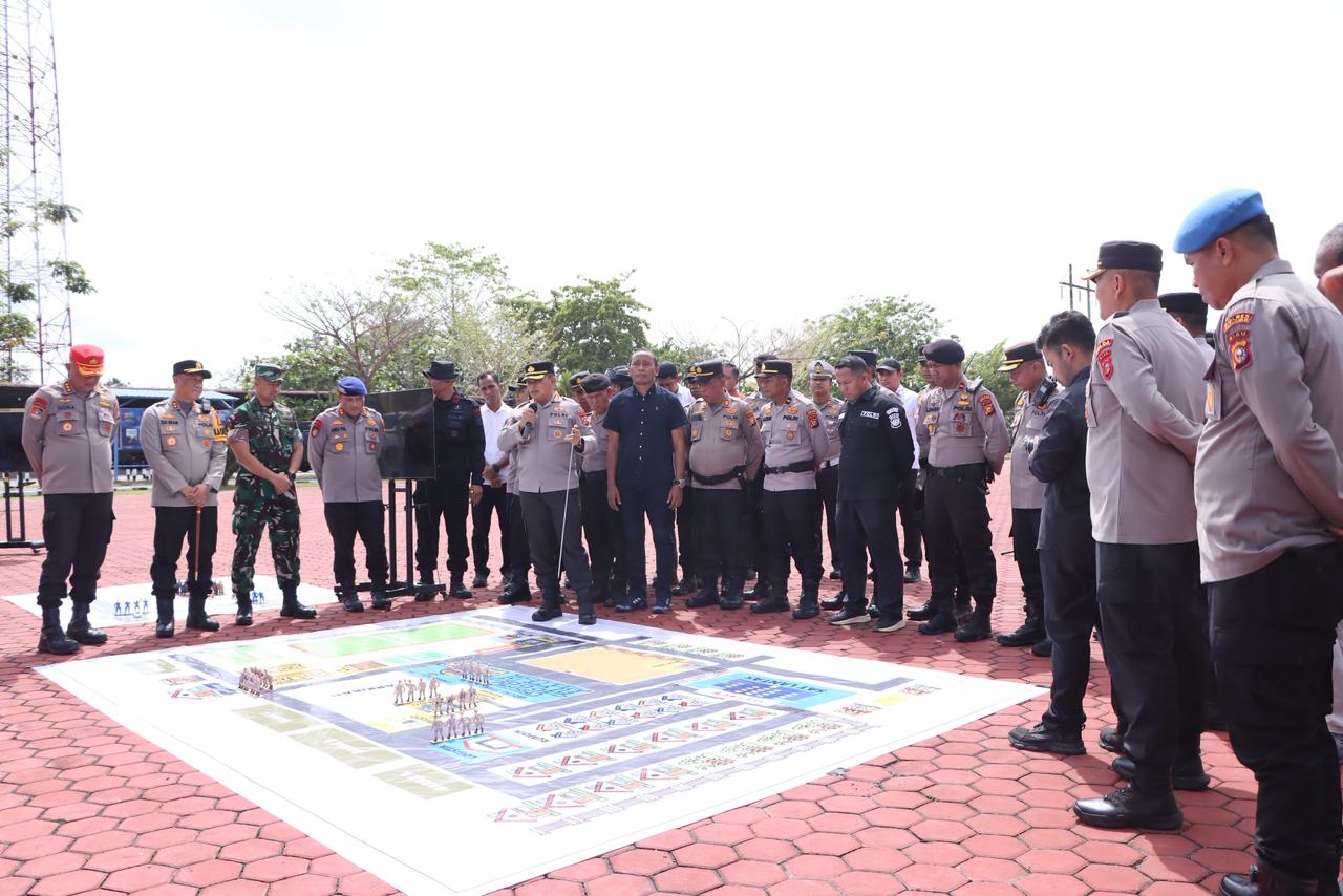 Gelar Simulasi Sispam Mako dan Kota, Wakapolda Riau Apresiasi Polres Rohil