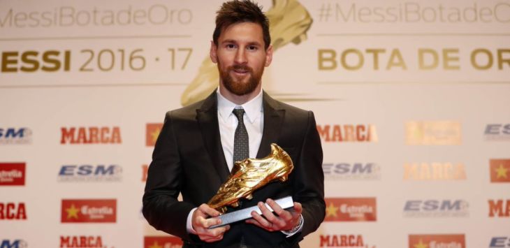 Raih Sepatu Emas, Messi Samai Rekor Cristiano Ronaldo
