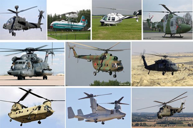 Ini Bentuk Helikopter dari Masa ke Masa