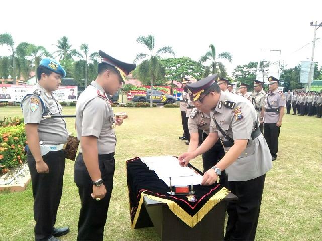 Polres Kampar Gelar Sertijab Siang Tadi