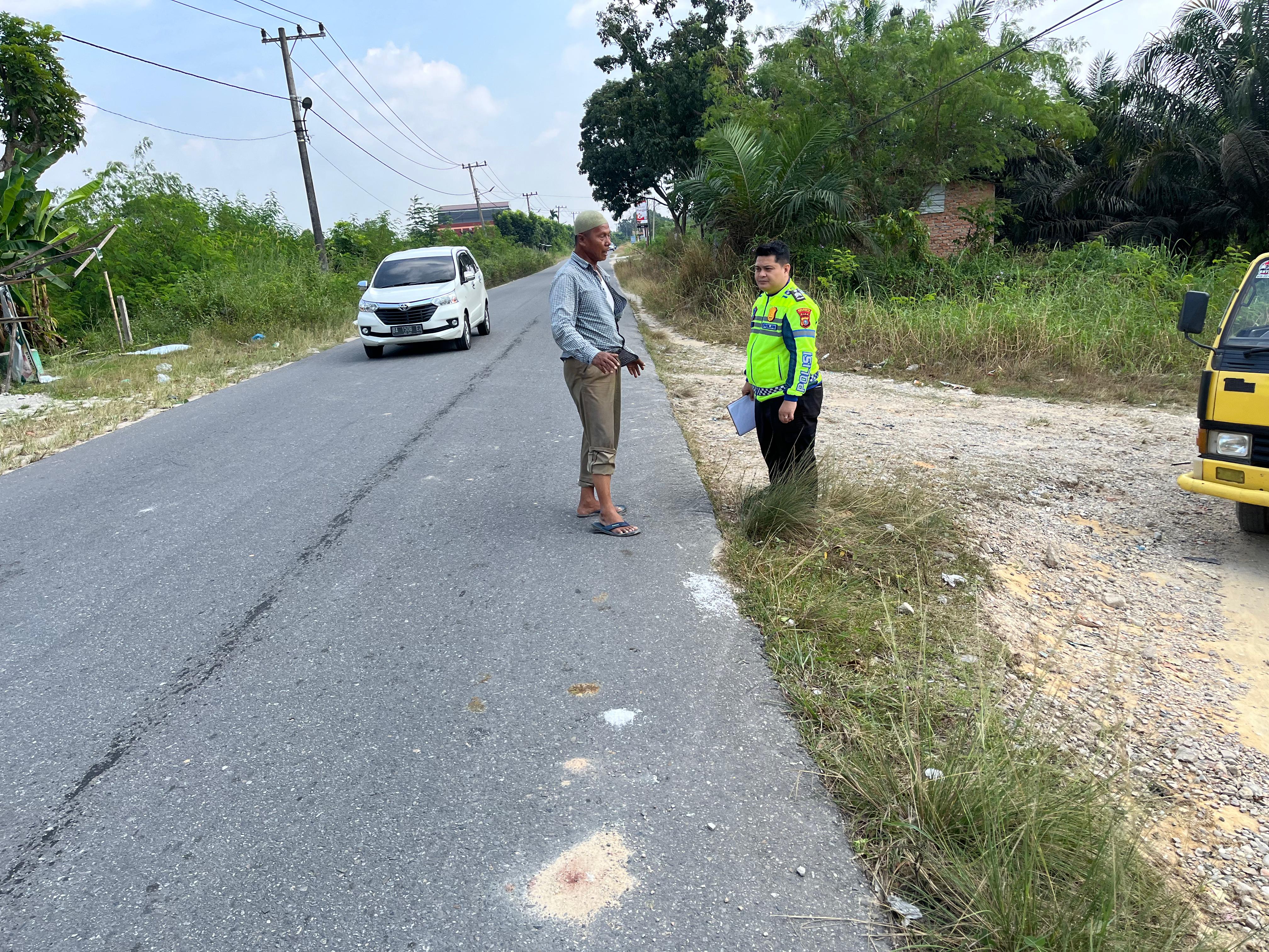 Motor Hilang Kendali, IRT di Pekanbaru Meregang Nyawa