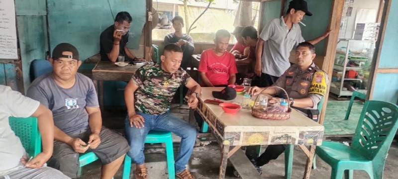 Deklarasi Pilkada Damai 2024, Polsek Batang Tuaka Sampaikan Edukasi kepada Warga di Jalan Pendidikan, Inhil