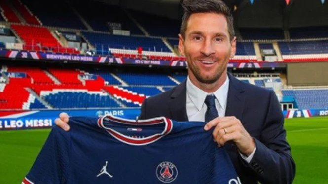 Wow! Jersey Messi di PSG Laku 150 Ribu Buah Dalam Hitungan Menit