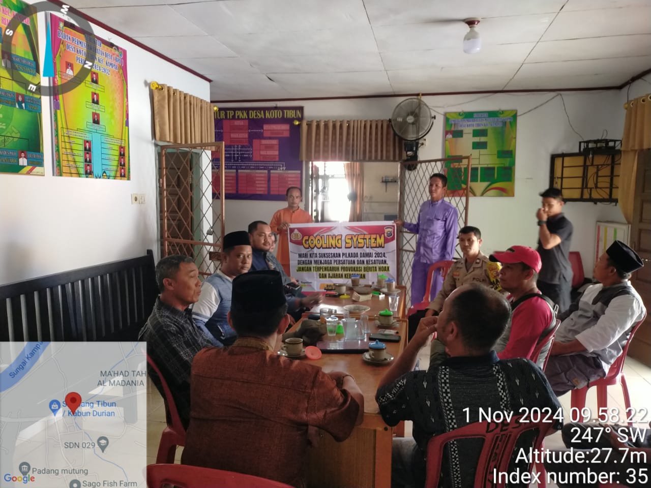 Binmas dan Bhabinkamtibmas Polres Kampar Gelar Jaga Kondusifitas Pilkada