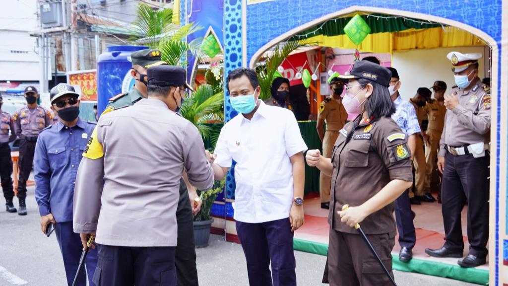 Wabup Rohil Cek Pos Pengamanan Lebaran Idul Fitri 