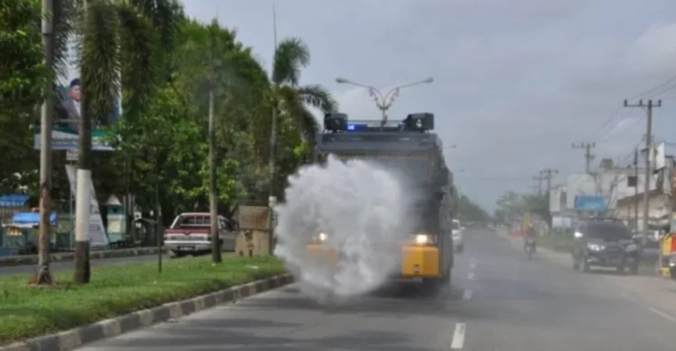 Mess PT Truba dan Sejumlah Tempat di Perawang Disemprot Disinfektan