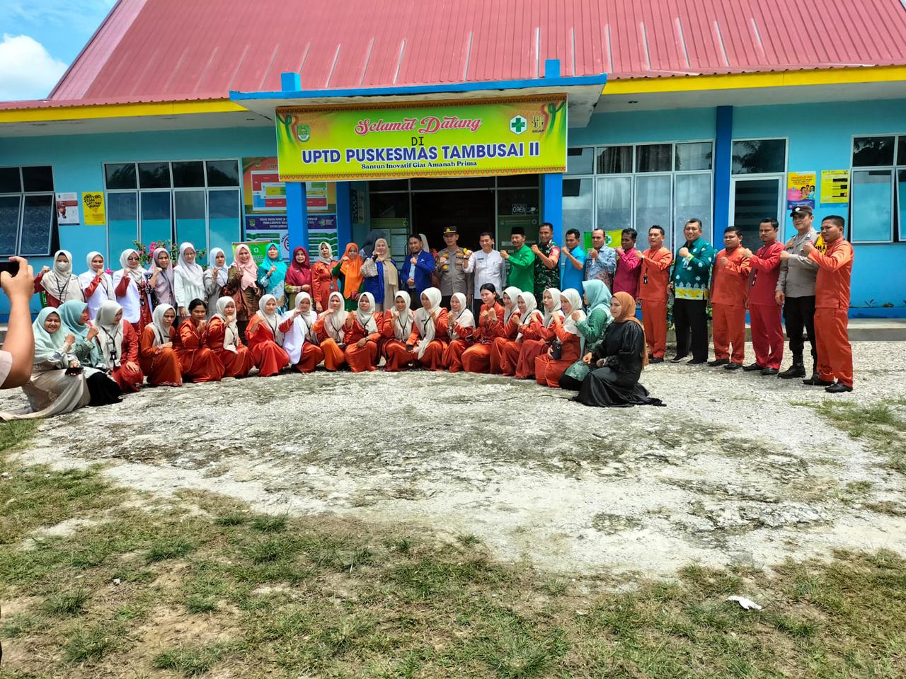 Kapolsek Tambusai Gelar Cooling System dan Penyuluhan Kesehatan di Suka Maju