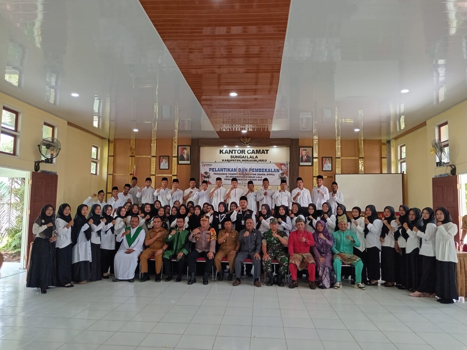 Sukseskan Pemilu, Polsek Pasir Penyu Silaturahmi dengan Forkopimcam